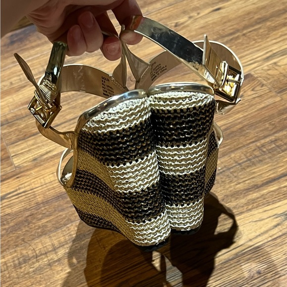 London Rag Wedge Sandals Size 8.5 - Picture 6 of 9